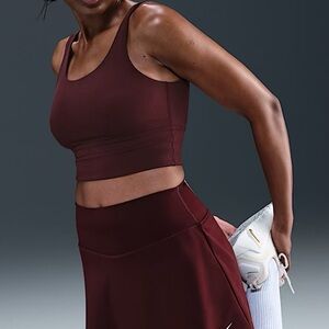 Nike zenvy Chocolate Brown Sports Bra